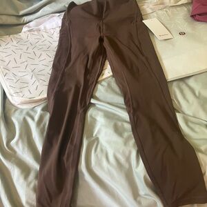 NWT Lululemon Align High Rise Pant 25" *Pockets, Sz 6, JAVA